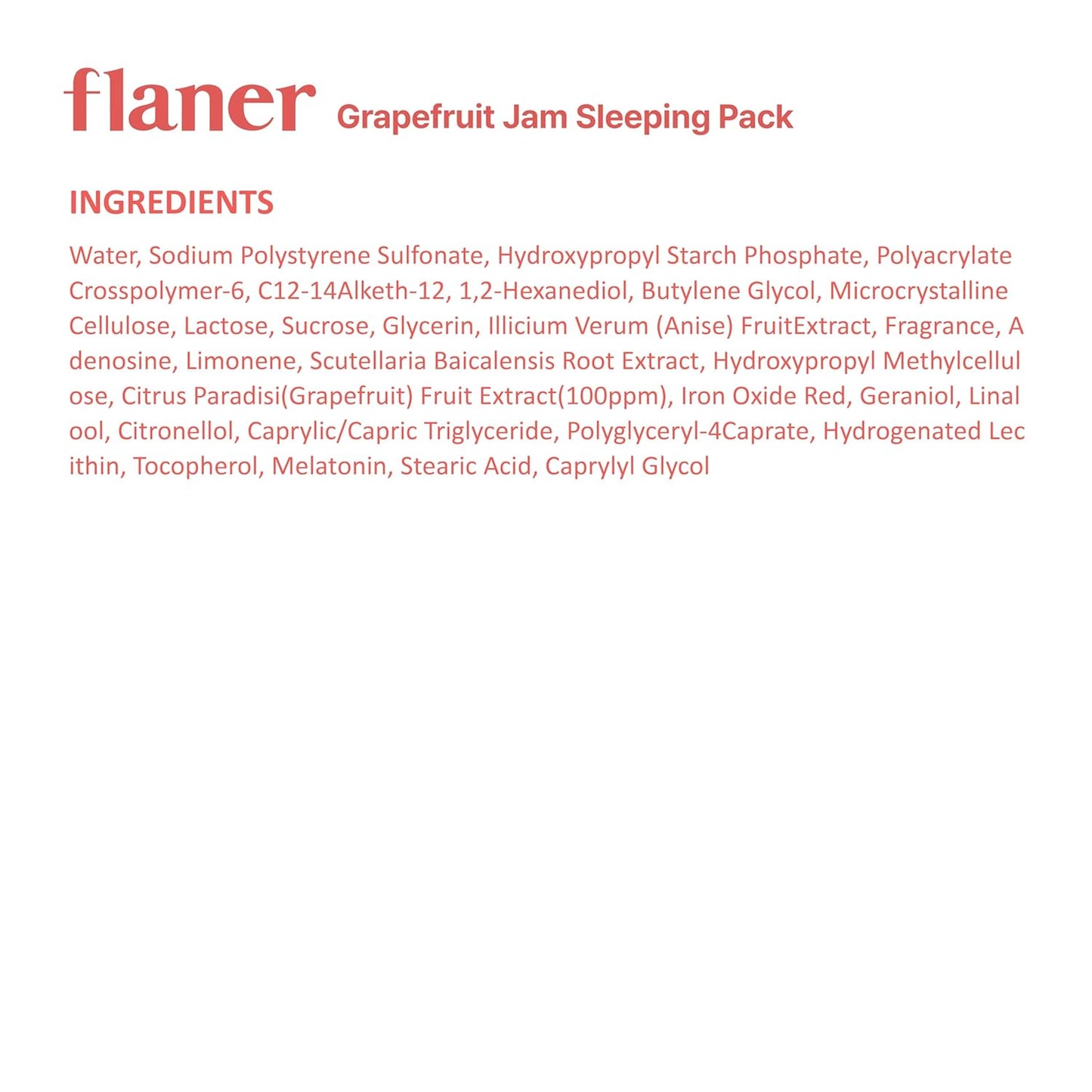 Grapefruit Sleeping Mask 100g