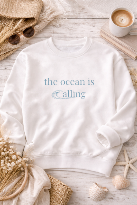 The Ocean Is Calling Crewneck Sweatshirt
