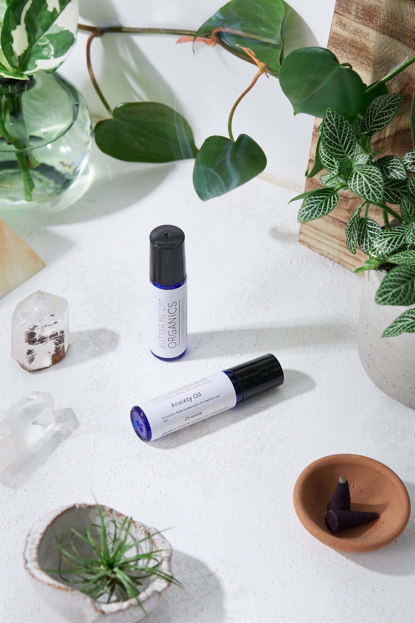 Anxiety Relief Essential Oil Roller - Organic Basil Blend