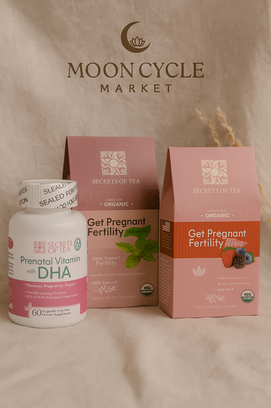 Conception Support Bundle - Fertility Tea and Prenatal Vitamins