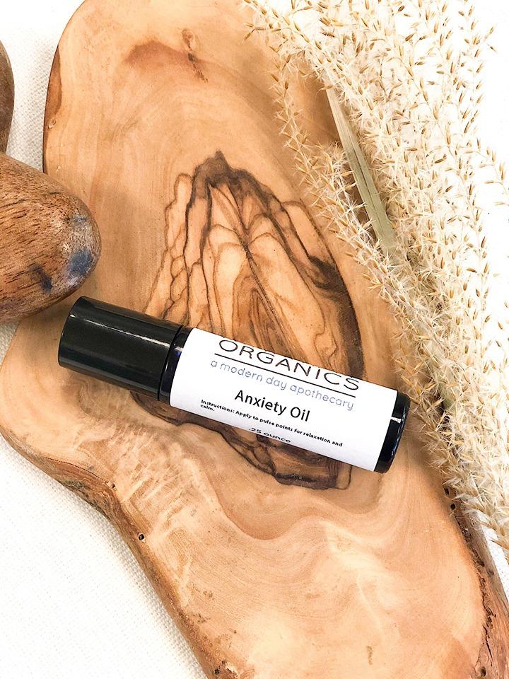 Anxiety Relief Essential Oil Roller - Organic Basil Blend