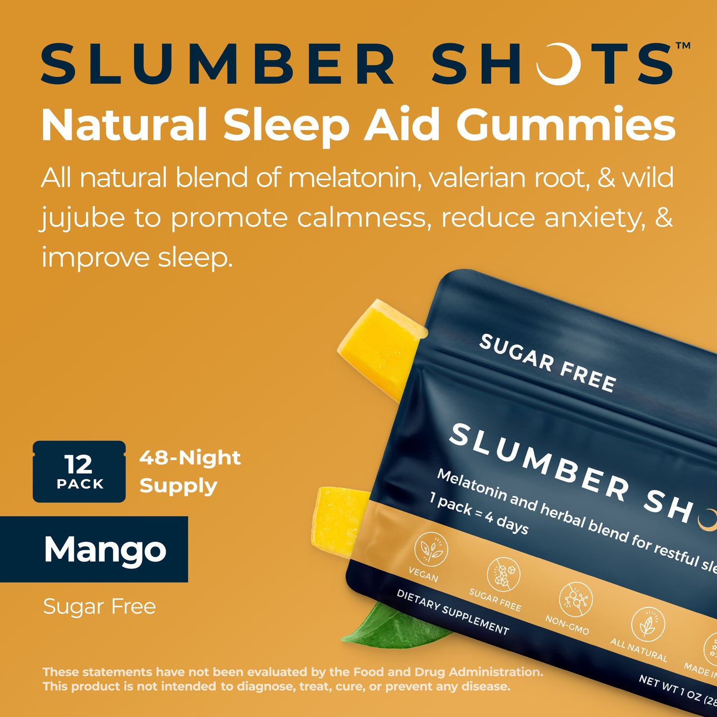 Slumber Shots : Natural Sleep Aid Gummies