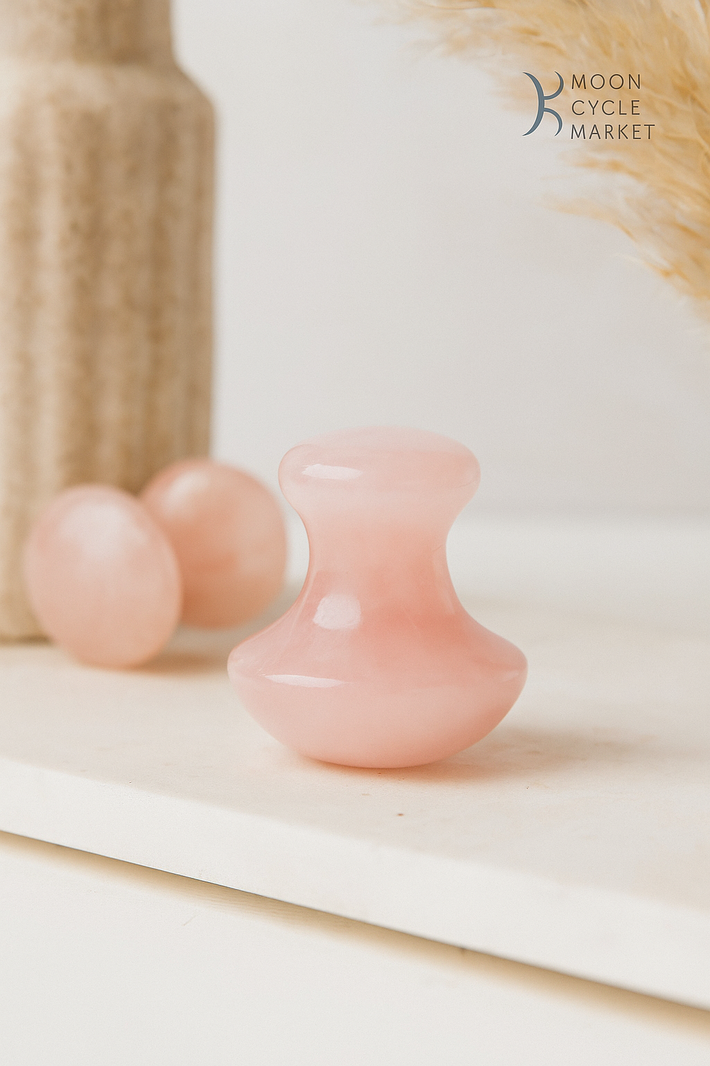 Rose Quartz Facial Tool | Ayurvedic Massage Stone
